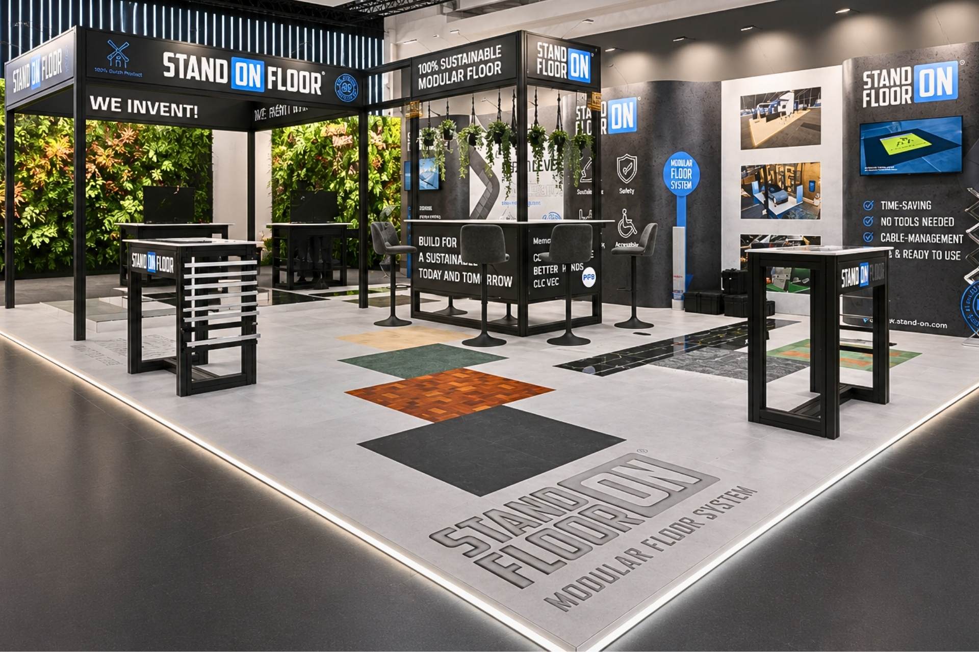 Stand-On flooring used in a professional display environment